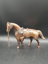 Vintage Bronze Copper Cast Metal Horse Figurine Statuette picture