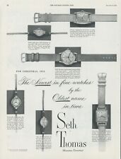 1951 Seth Thomas Watch Newest Watches Oldest Name In Time Vintage Print Ad SP5 picture