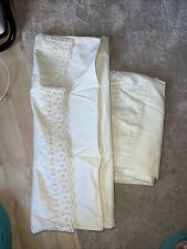 VTG Or Wamasutta Ivory Lave Standard Pillowcase  Anniversary Lace picture