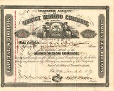 Quincy Mining Co. of Michigan - Stock Certificate - Mining Stocks picture
