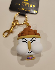 Loungefly Disney Beauty and the Beast Chip Bubbles 3D Keychain NEW picture