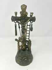 Rare Vintage Crucifix RELIGIOUS SPEAR AND LADDER  METAL 9 INCHES Jesus picture