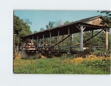 Postcard Inverted bowstring suspension covered bridge Germantown Ohio USA picture