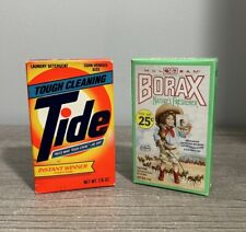 NEW Vintage Tide 20 Mule Team Borax Cleaner 80s Rare kitchen laundry Lot Of 2 picture