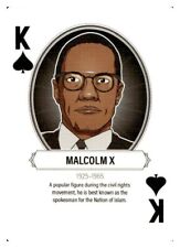 #BH052 MALCOLM X Rare Black Hero Card  picture