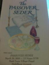 USA Army Heidelberg Germany Haggadah Haggada Passover Seder Retreat Chaplain God picture