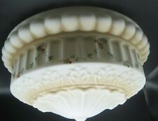 Hand Painted Floral Embossed Victorian Ceiling Shade Beautiful (Pair Available) picture
