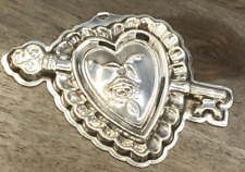 Reed & Barton Key to My Heart Ornament Sterling Silver 3
