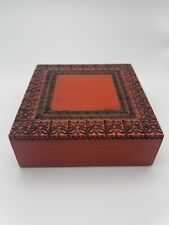 Unique Vintage Wooden Handmade Polish Trinket Box Excellent Condition picture