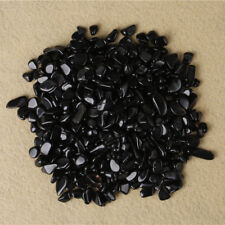 100g Black Obsidian Quartz Crystal Mini Stone Rock Chips Energy Healing Decor picture
