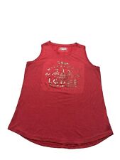 Disney Parks Wilderness Lodge Resort Red Tank Top Adult Women’s Size X-Large XL picture