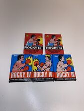 Rocky 2 & 4 - 1979 & 1985 lot of 5 Sealed Factory packs picture