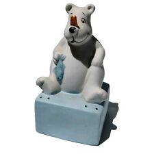 Vintage House Of Lloyd Polar Bear 1989 Fridge Baking Soda Deodorizer Porcelain picture