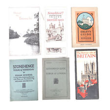 Vintage UK Travel Booklet Brochure Lot Of 6 from 1920s picture