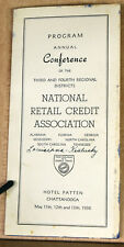 1936 Antique Program Flyer Annual Conference of Districts National Retail Credit picture