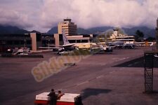 Vtg 1972 Slide Airport Pan Am & American Airlines Airplanes X1P157 picture
