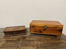 Small Wooden Boxes Lot of 2 picture