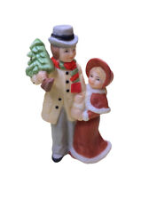 Vintage Lefton Colonial Village Figurine The Eberhardts Man & Wife #05910 1986 picture