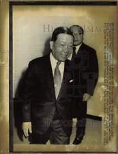 1972 Press Photo Nationalist Chinese Ambassador Peng Meng-Chi, Tokyo - lra64711 picture