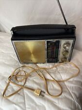Antique Vintage Colonel Solid State 3 Band Fm/Am/PB Radio Battery/Electric Black picture