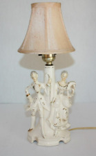 Electric Lamp, Ceramic Victorian Couple, vintage picture