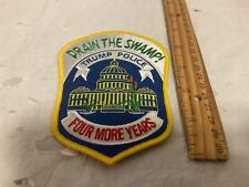 Trump Police Drain The Swamp 4 more years patch  collectible election 2024 picture