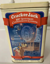 Vtg Cracker Jack Tin can Box 100th Anniversary  1893-1993 Collectible Ltd Ed picture