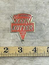 Vintage Keen Kutter Sign, Factory Plate, for Display Cabinet and Tool Boxes picture