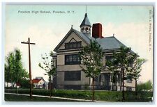 c1910's Potsdam High School Exterior Potsdam New York Unposted Trees Postcard picture