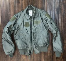 Nomex Aramid CWU 45P Flight Jacket Cold Weather Green Fire Resistant SM Flyers picture