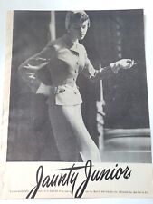 1949 women's Jaunty Junior suit Jean Patchett vintage fashion ad picture