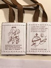 Brown Scapular 100% wool traditional picture