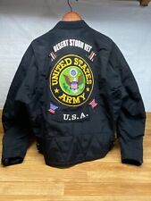 Harley Davidson An American Legend Bikers Black Jacket Custom Patches Size: L picture
