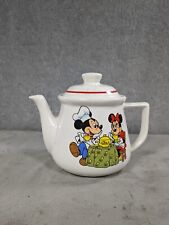 Vintage Disney Mickey Mouse And Minnie Mouse Tableware Collection Ceramic Teapot picture
