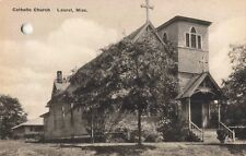 Catholic Church Laurel Mississippi MS Albertype Co. c1920 Postcard Hole Punch picture