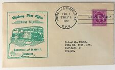 LOUISVILLE AND SOMERSET KENTUCKY 1949 1ST TRIP HIGHWAY POST OFFICE ENVELOPE BUS picture