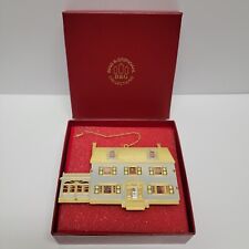 Doll Houses Of America 24kt Gold Covered Christmas Ornament 1920's House picture