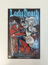 1999 Lady Death Judgment War Preview Book Chaos Comics  picture