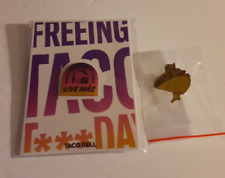 Freeing Taco Tuesday Taco Bell Enamel Hat Pin And Hard Shell Taco Pin picture