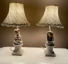 Pair Of  Cordey 5000 Series Porcelain Ladies Table Lamps - Working See Pictures picture