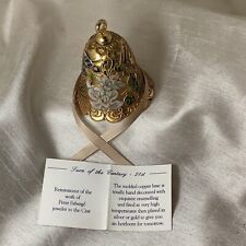Victoria Enameling Gold Tone Floral Design Faberge Inspired Designer Bell. picture