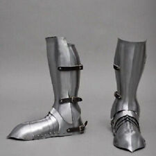 Medieval Greaves With Shoes Armor 18Ga Steel Cosplay Armor picture