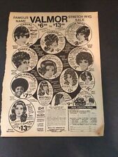 Vintage Valmor Wigs Ad Magazine Clipping Stretch Wigs 4 picture