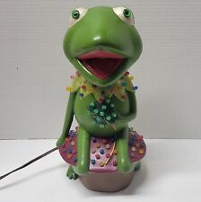 Vintage 1980s Kermit The Frog Ceramic Light Hand Painted Lamp 12