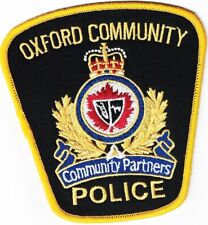Oxford Community Police Ontario Canada Police Patch Canada  picture