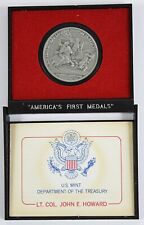 LT COL JOHN E HOWARD Americas First Medals U S Mint Vintage Military Medal #7 picture