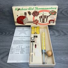 Vtg Thermometer Set In Box Chaney Kitchen Aid Roast Meat & Deep Fat Frying Candy picture