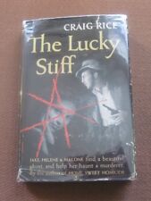 SIGNED - THE LUCKY STIFF by Craig Rice - 1st Tower Book printing 1947 HCDJ picture