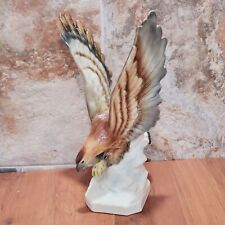 Vintage Eagle on Hunt Sculpture Porcelain Eagle Figurine Marked 2101 Germany picture