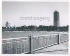 1963 Press Photo View of 1960s Boston From Harvard Bridge Massachusetts picture